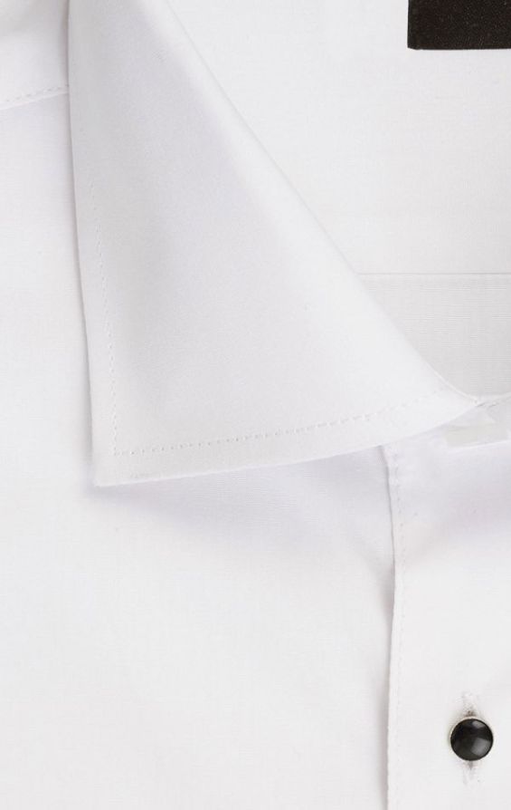 Dobell White Tuxedo Shirt with Stud Buttons | Dobell