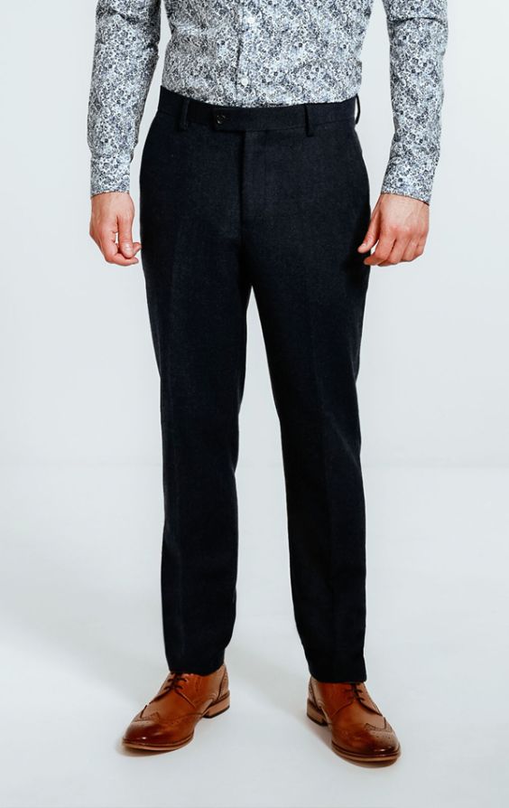 Navy donegal tweed suit cheap