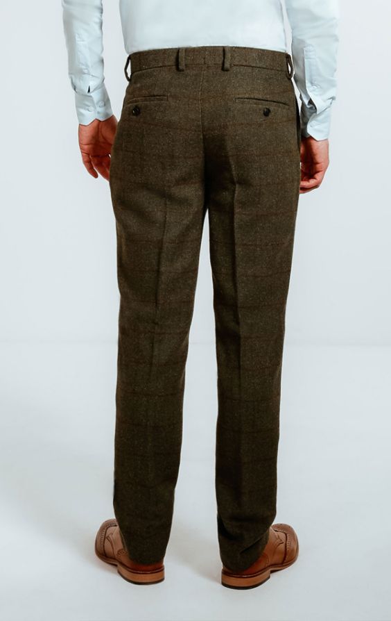 Green tweed hotsell pants