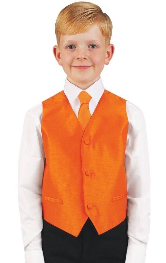 Boys orange best sale vest