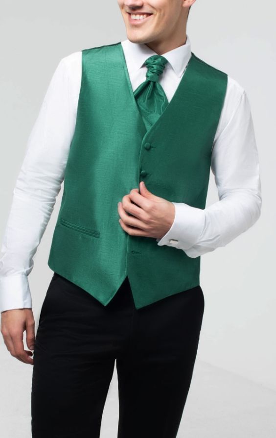 Green clearance dress vest
