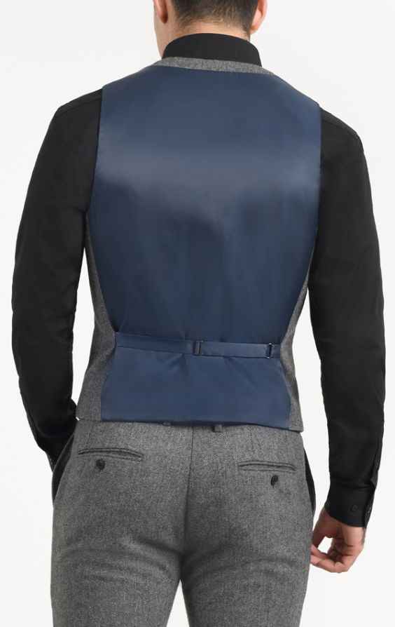 Grey best sale herringbone vest