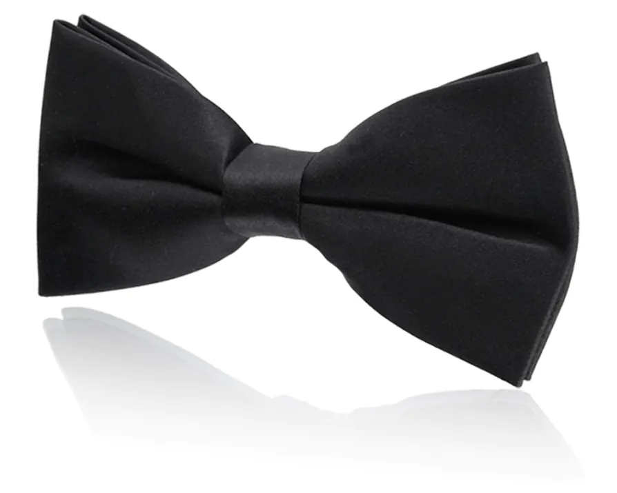 Boys Pre-Tied Black Bow Tie