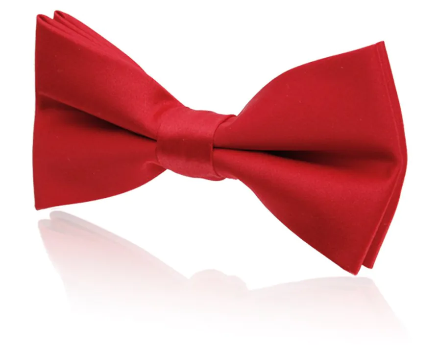 Boys Pre-Tied Red Bow Tie