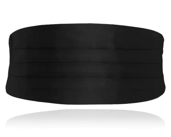 Boys Black Silk Cummerbund