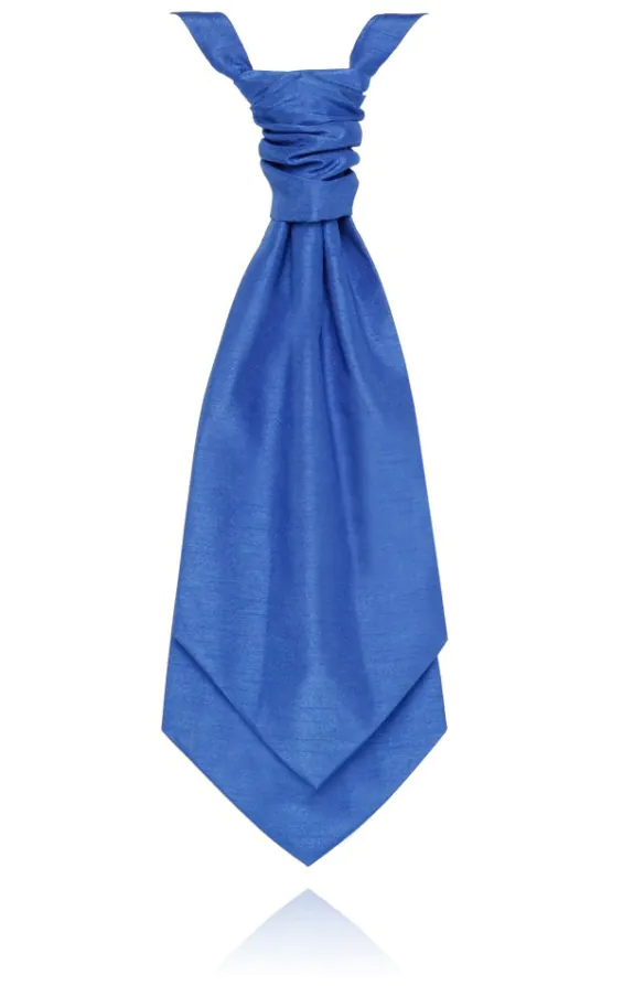 Boys Royal Blue Dupion Cravat Boys Royal Blue Dupion Cravat