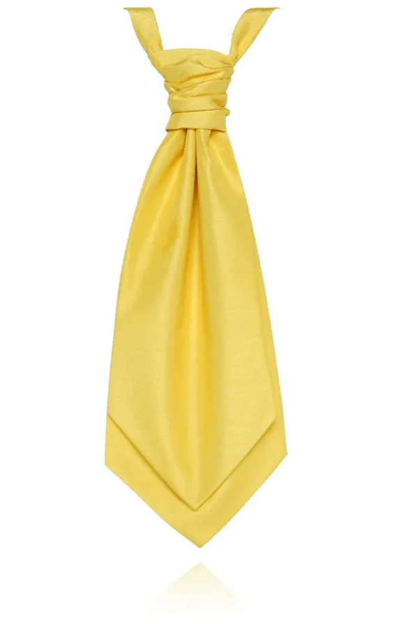 Boys Yellow Dupion Cravat Boys Yellow Dupion Cravat
