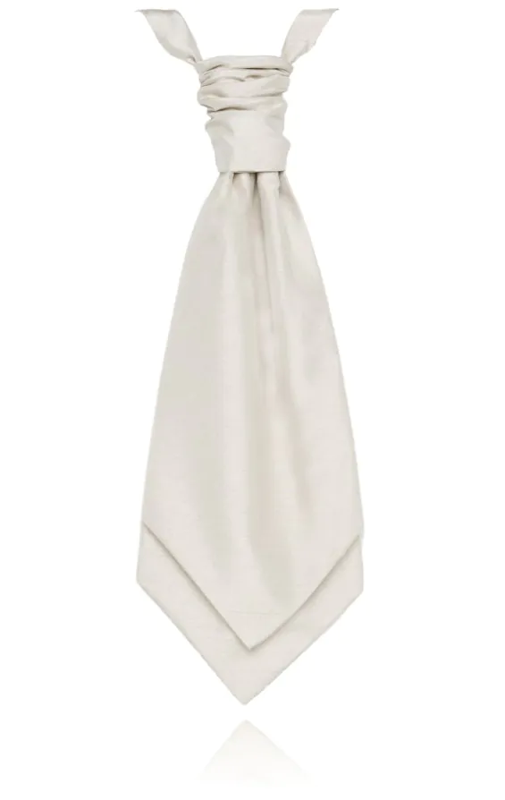 Boys Ivory Poly Dupion Cravat Boys Ivory Poly Dupion Cravat