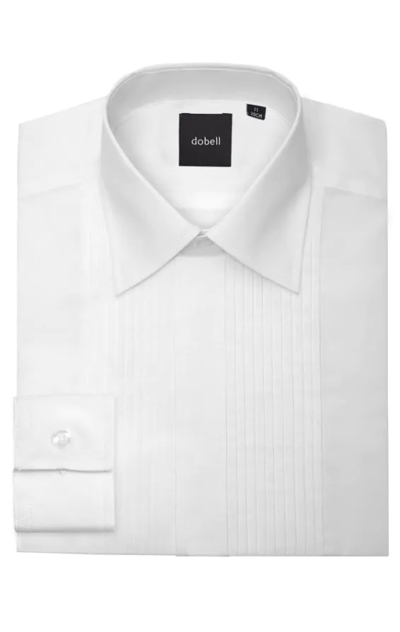 Boys Standard Collar, Pleated Front Tuxedo Shirt Boys Standard Collar, Pleated Front Tuxedo Shirt