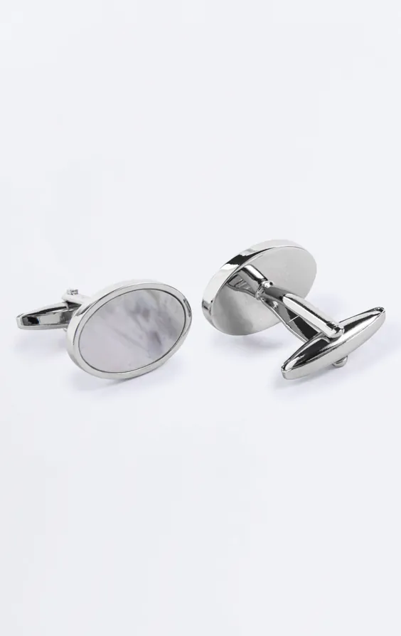 Mother of Pearl Oval Cufflinks - photo 1 Mother of Pearl Oval Cufflinks - photo 1