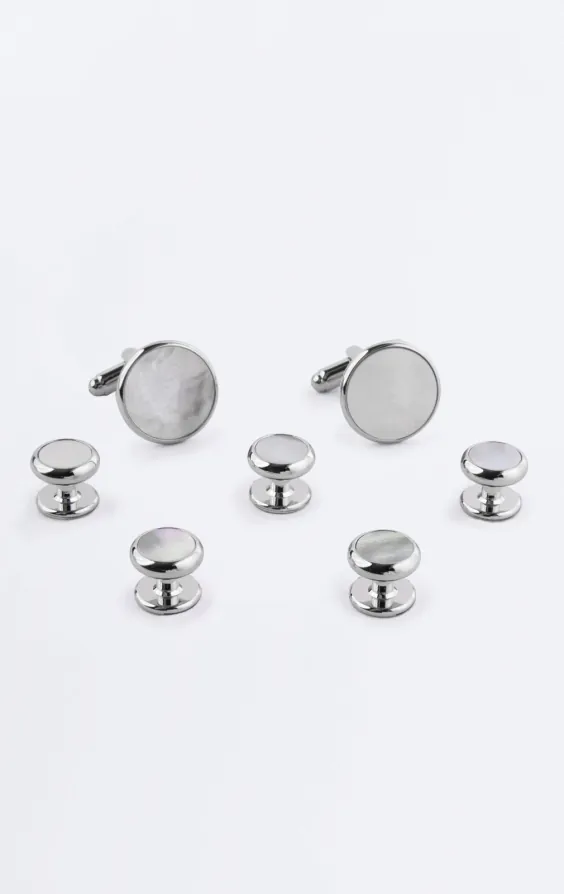 Mother of Pearl Cufflink and Stud Set Mother of Pearl Cufflink and Stud Set