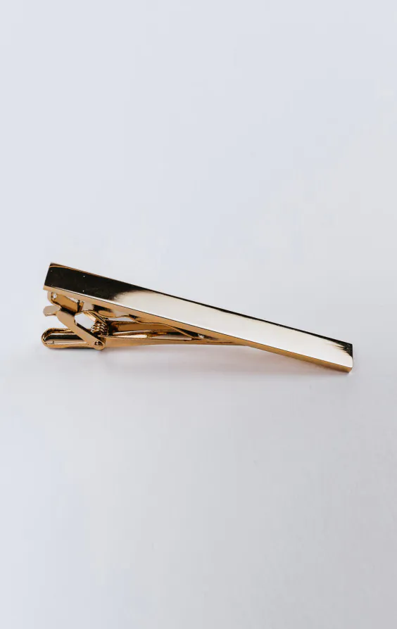 Gold Coloured Tie Clip Gold Coloured Tie Clip