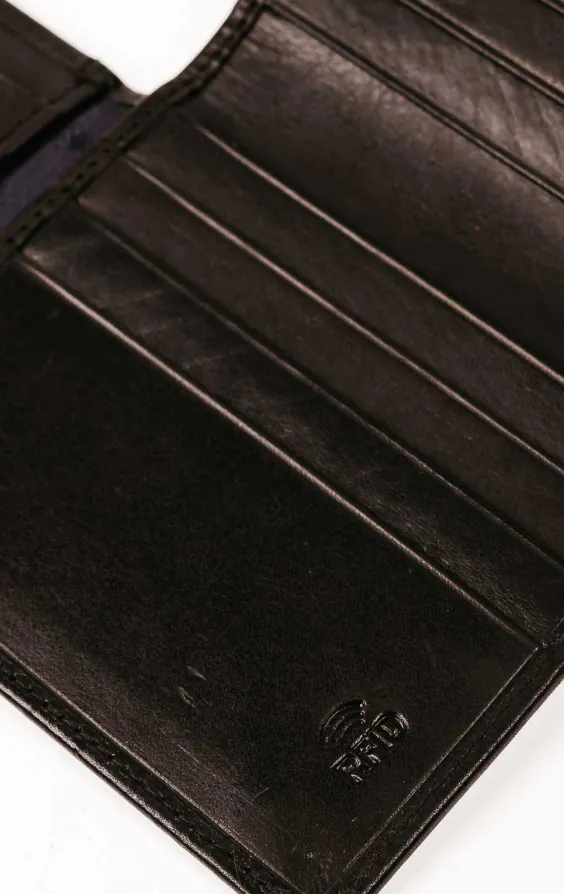 Black Leather RFID Wallet / Credit Card Holder - photo 4