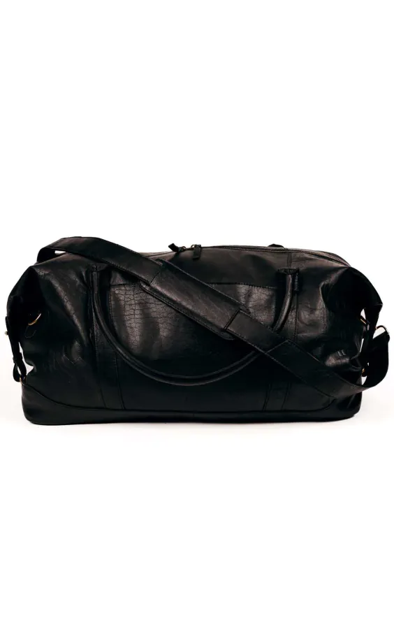 Black Leather Holdall - photo 1 Black Leather Holdall - photo 1