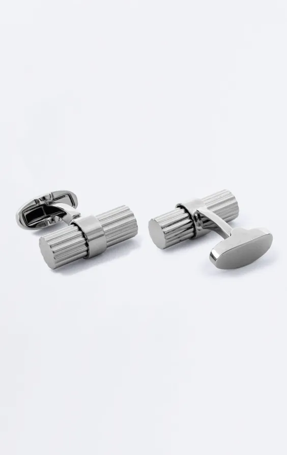 Silver Coloured Solid Bar Cufflinks - photo 1 Silver Coloured Solid Bar Cufflinks - photo 1