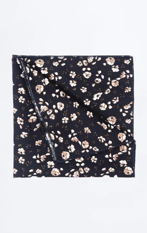 Blue and White Floral Handkerchief Blue and White Floral Handkerchief
