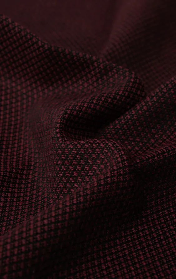 Burgundy Weave Handkerchief - photo 1