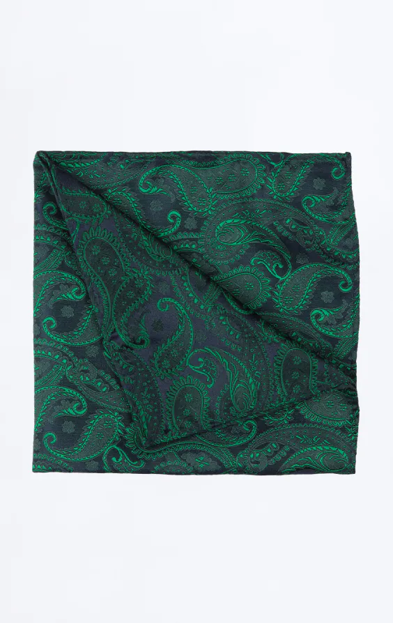 Green Paisley Handkerchief