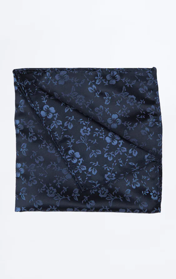 Navy & Blue Floral Handkerchief