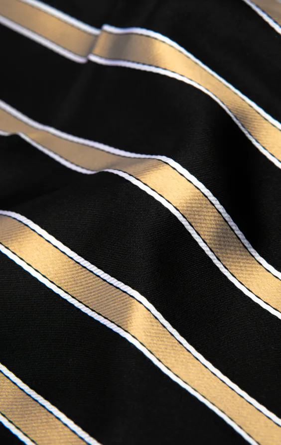 Black with Gold Stripe Handkerchief - photo 1 Black with Gold Stripe Handkerchief - photo 1
