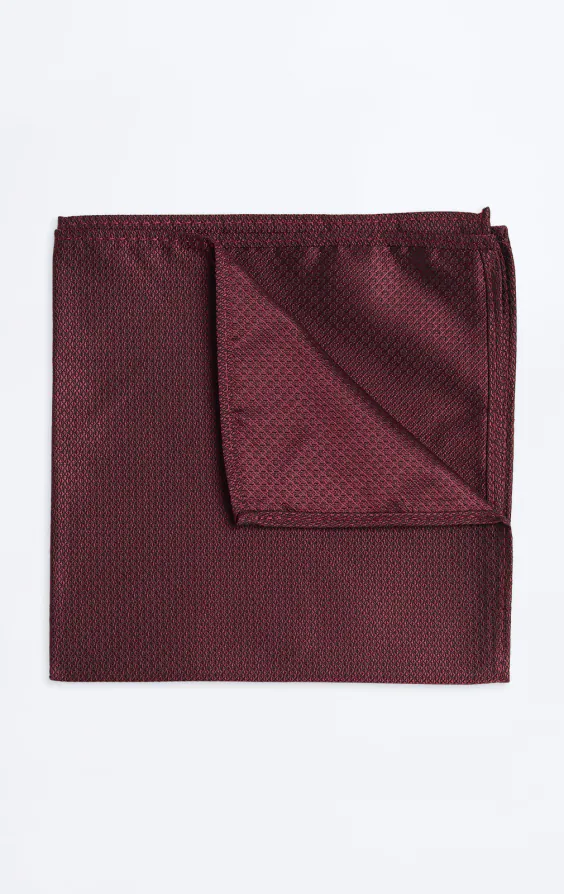 Burgundy Textured Handkerchief Burgundy Textured Handkerchief