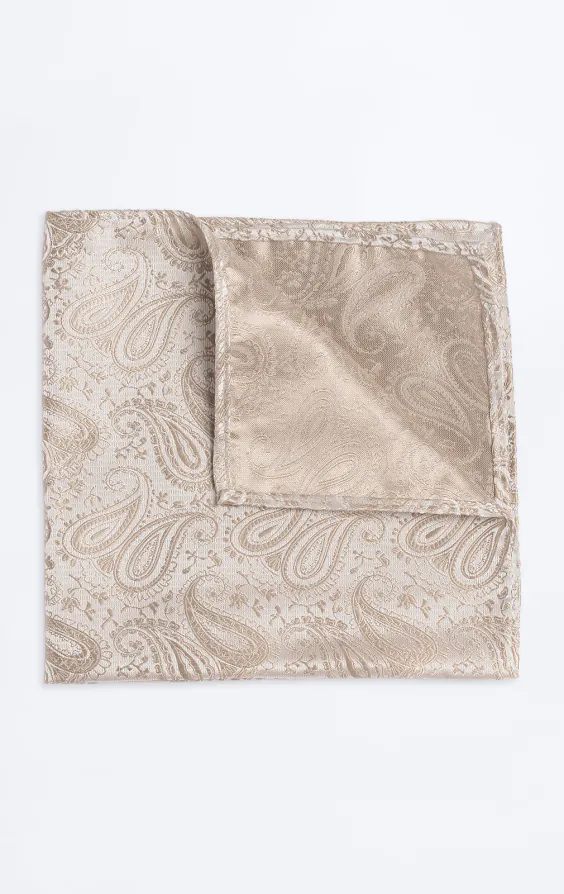 Champagne Paisley Handkerchief
