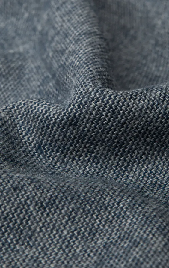 Blue Brushed Cotton Shirt - photo 5