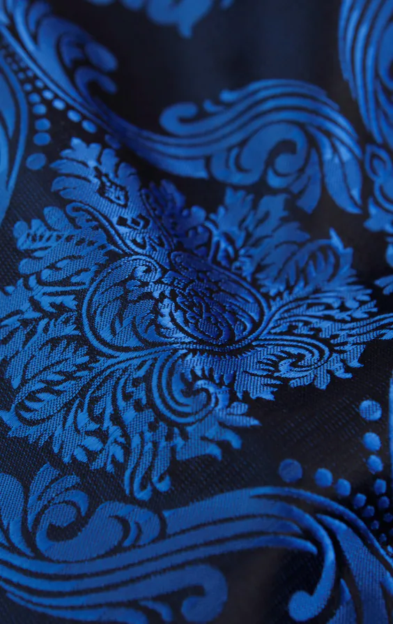 Blue Victorian Jacquard Tie - photo 2