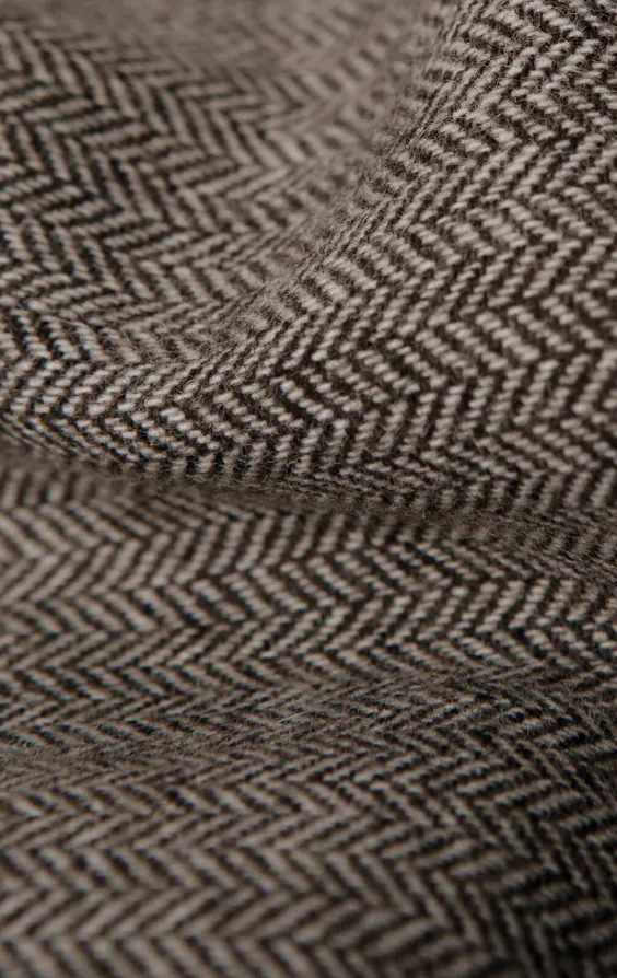 Brown Herringbone Tweed Vest - photo 3 Brown Herringbone Tweed Vest - photo 3