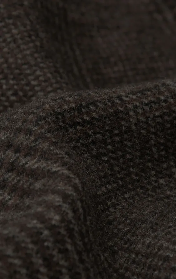 Brown Prince of Wales Tweed Jacket with Patch Pockets - photo 6 Brown Prince of Wales Tweed Jacket with Patch Pockets - photo 6