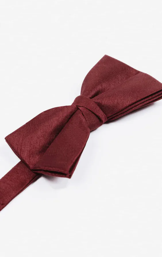 Burgundy Dupion Bow Tie - photo 1 Burgundy Dupion Bow Tie - photo 1