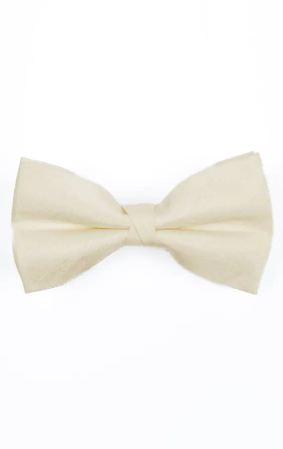 Big & Tall Ivory Dupion Bow Tie Big & Tall Ivory Dupion Bow Tie