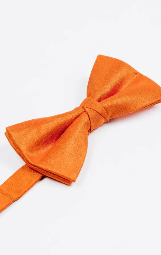 Orange Dupion Bow Tie - photo 1 Orange Dupion Bow Tie - photo 1