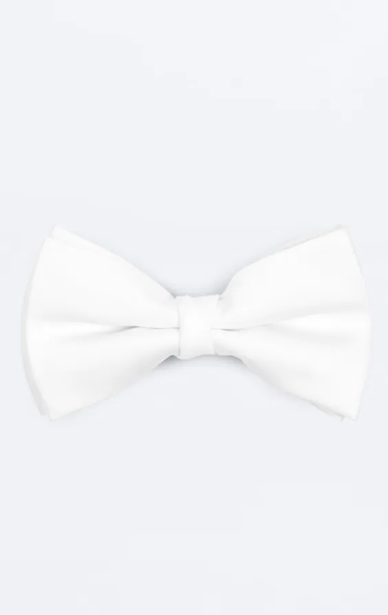White Bow Tie (Pre-Tied & Self-Tie) White Bow Tie (Pre-Tied & Self-Tie)