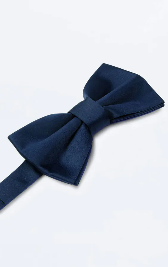 Navy Blue Bow Tie (Pre-Tied & Self-Tie) - photo 1