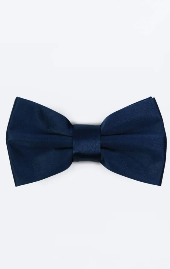 Navy Blue Bow Tie (Pre-Tied & Self-Tie)