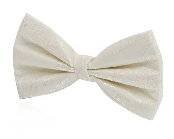 Boys Ivory Paisley Bow Tie Boys Ivory Paisley Bow Tie
