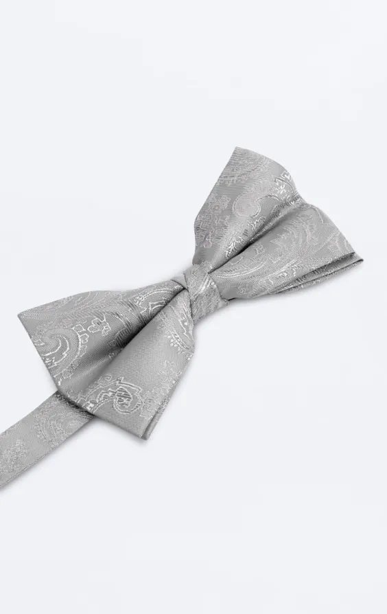 Silver Paisley Bow Tie - photo 1 Silver Paisley Bow Tie - photo 1