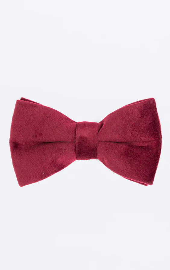 Burgundy Velvet Bow Tie Burgundy Velvet Bow Tie