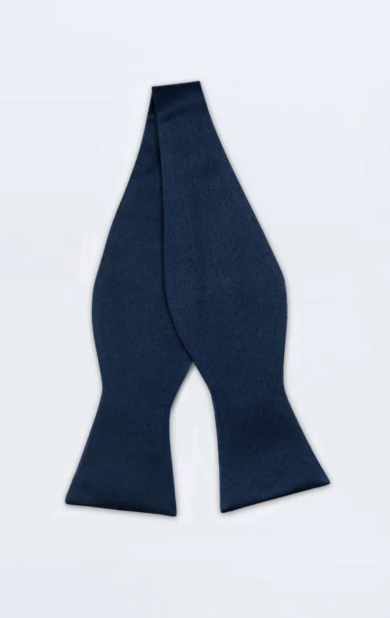 Navy Blue Bow Tie (Pre-Tied & Self-Tie) - photo 2
