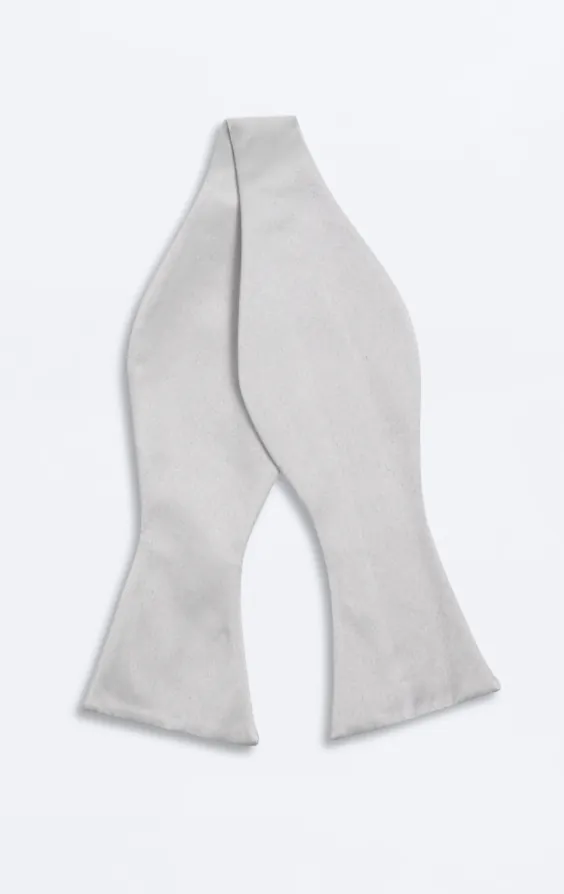 Silver Bow Tie (Pre-Tied & Self-Tie) - photo 2 Silver Bow Tie (Pre-Tied & Self-Tie) - photo 2