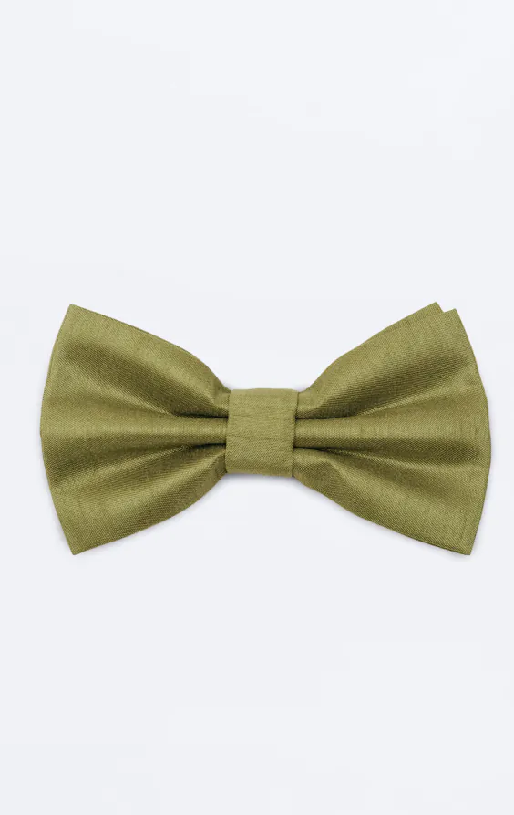Green Dupion Bow Tie Green Dupion Bow Tie
