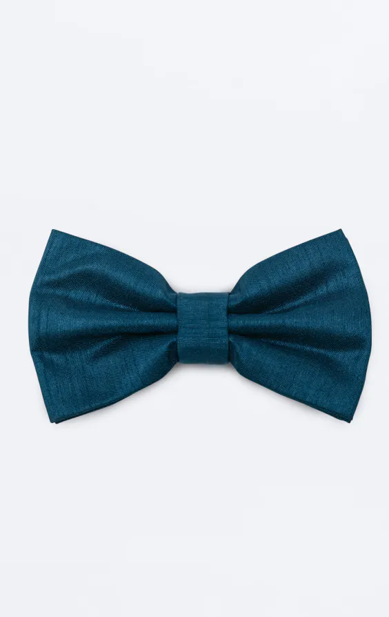 Moroccan Blue Dupion Bow Tie Moroccan Blue Dupion Bow Tie