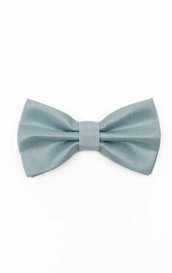 Powder Blue Dupion Bow Tie Powder Blue Dupion Bow Tie