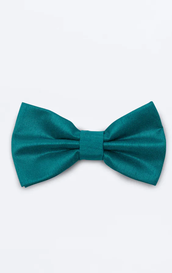 Turquoise Dupion Bow Tie Turquoise Dupion Bow Tie