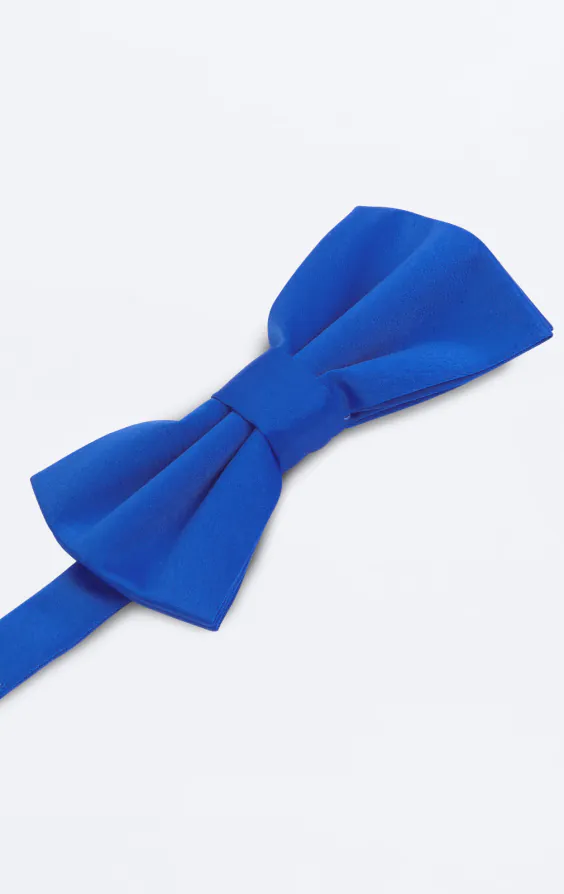 Pre-Tied Blue Poly Bow Tie - photo 1 Pre-Tied Blue Poly Bow Tie - photo 1