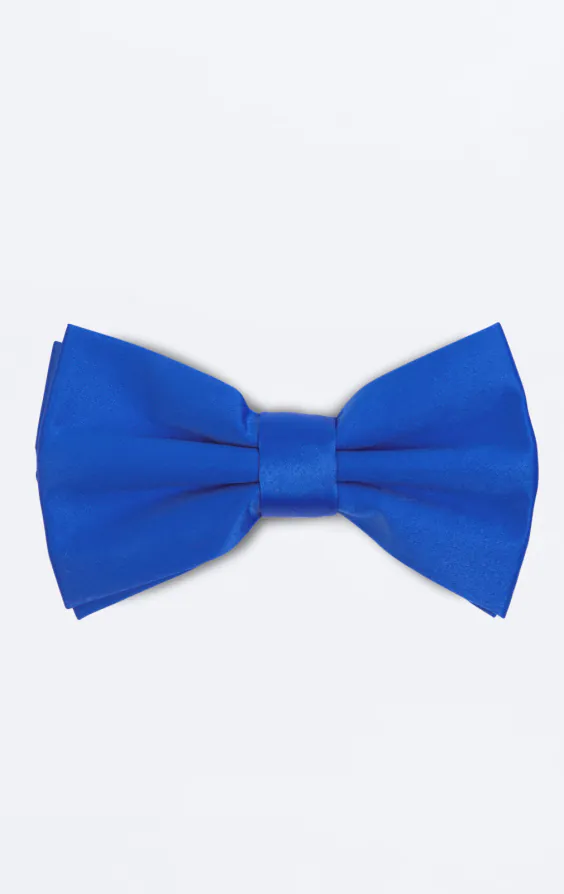 Pre-Tied Blue Poly Bow Tie Pre-Tied Blue Poly Bow Tie