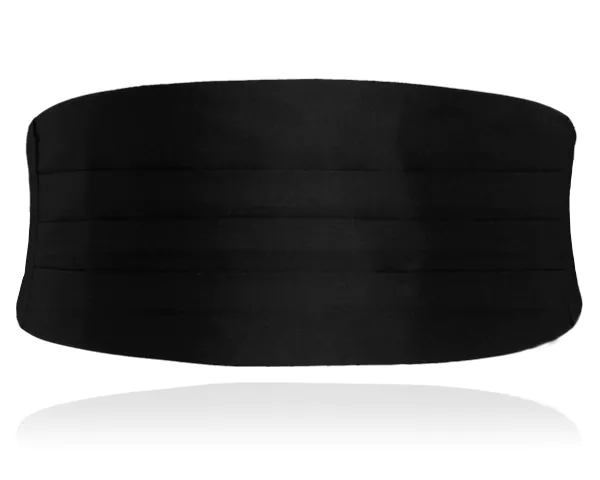 Boys Black Cummerbund & Bow Tie Set - photo 2