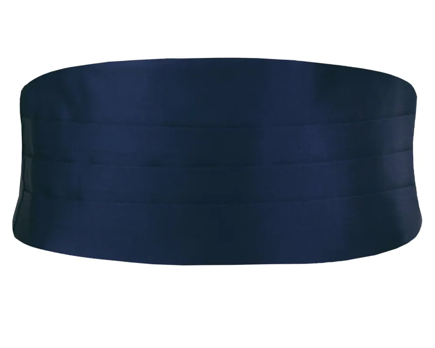 Navy Blue Poly Cummerbund Navy Blue Poly Cummerbund