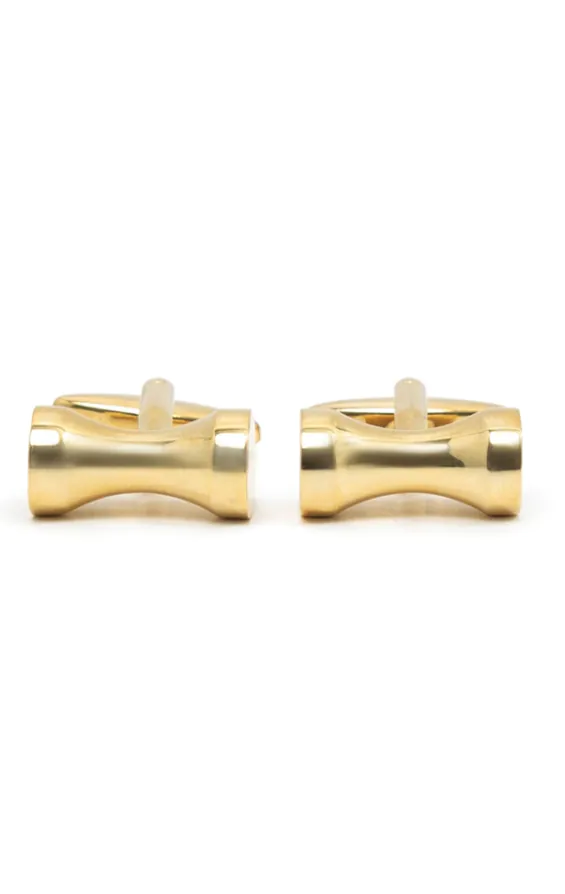 Gold Style Hourglass Cufflinks - photo 2